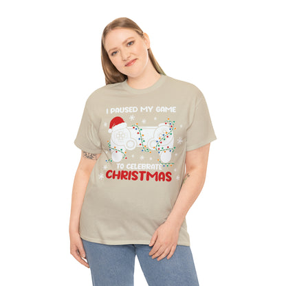 I Paused My Game To Celebrate Christmas Short Sleeve Tee