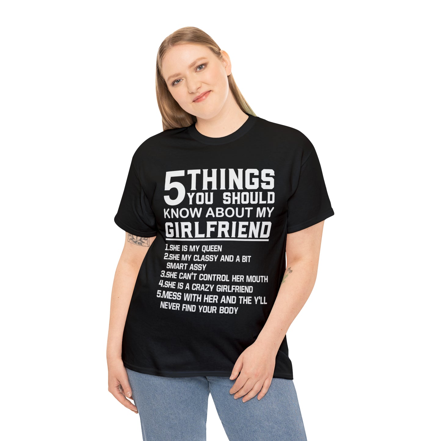 5 Things You Should Know My Girlfriend Short Sleeve Tee