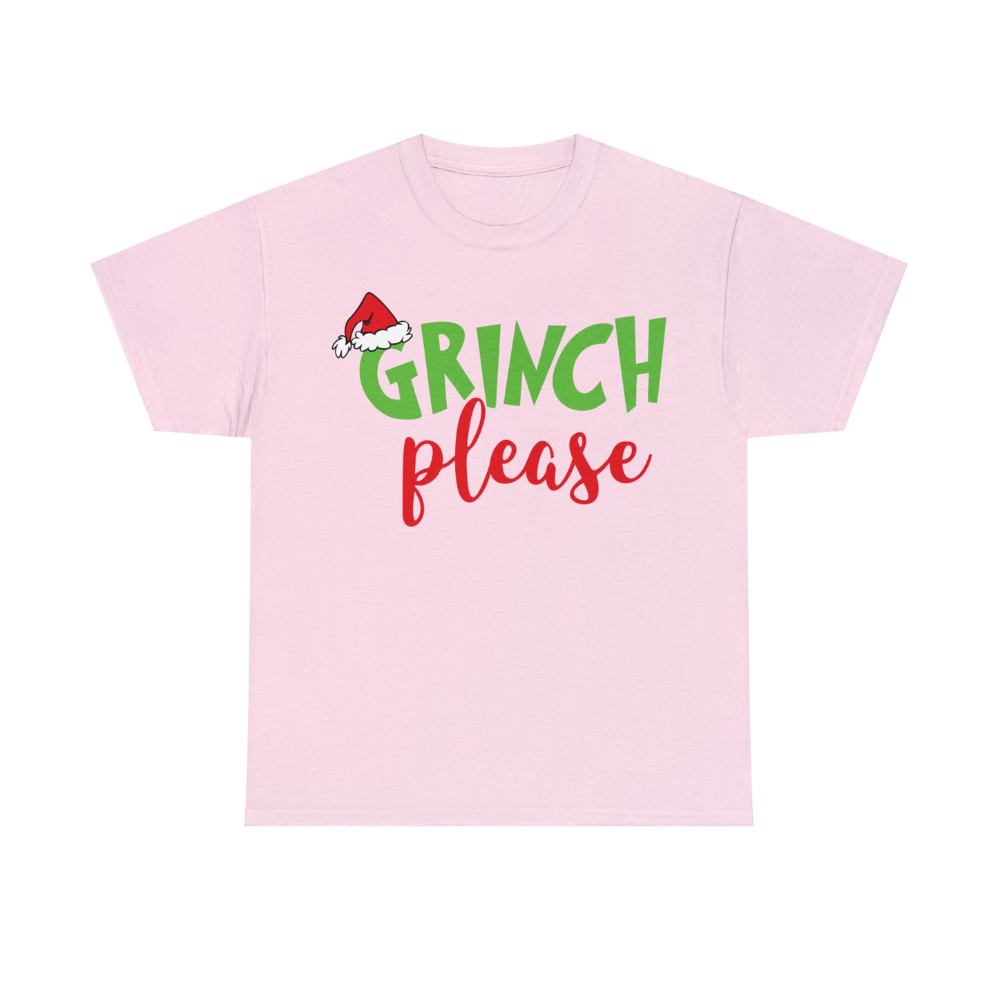 Grinch Please Christmas Short Sleeve Tee