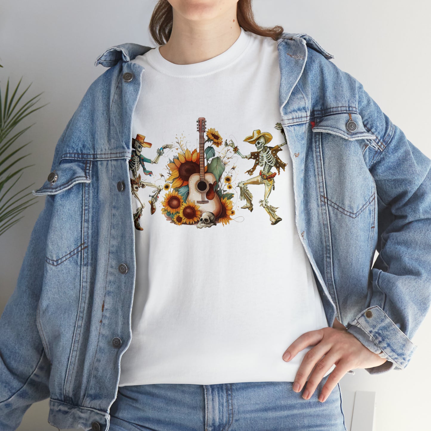 Western Dancing Skeletons Short Sleeve Tee