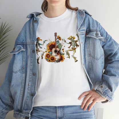 Western Dancing Skeletons Short Sleeve Tee