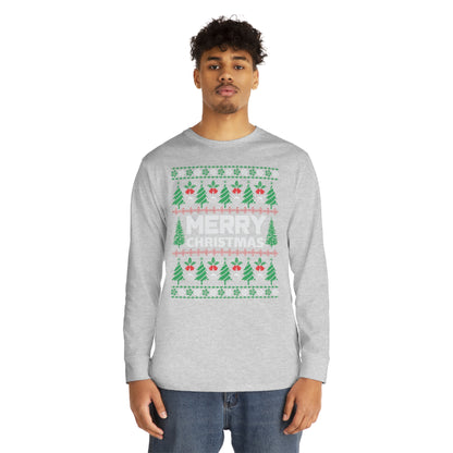 Merry Christmas Ugly Sweater Long Sleeve T-shirt