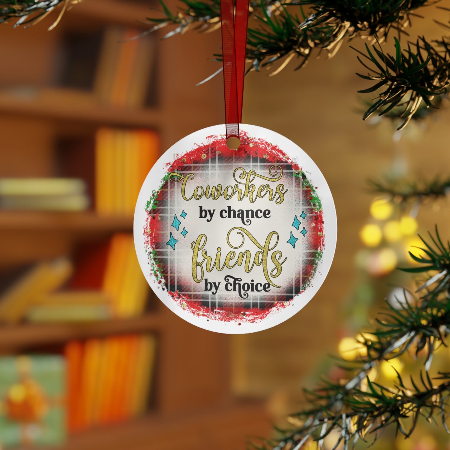 Coworkers By Chance Friends By Choice Ornament