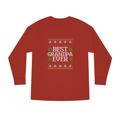 Best Grandpa Ever Christmas Ugly Sweater Long Sleeve T-shirt