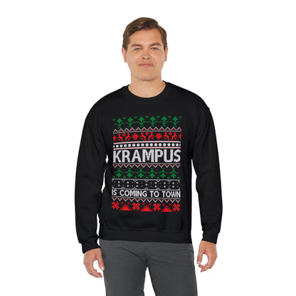 Krampus is Coming to Town Christmas Ugly Sweater Sweatshirt