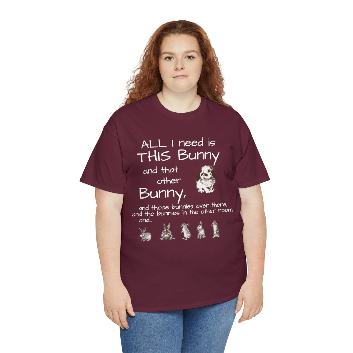All The Bunnies Rabbit lover Unisex Heavy Cotton Tee