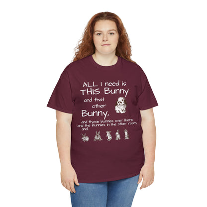 All The Bunnies Rabbit lover Unisex Heavy Cotton Tee