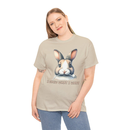 I Chew What I Want Rabbit Short Sleeve Tshirt
