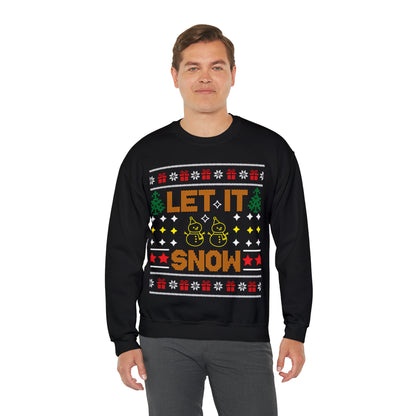 Let It Snow Snowmen Christmas Ugly Sweater Sweatshirt