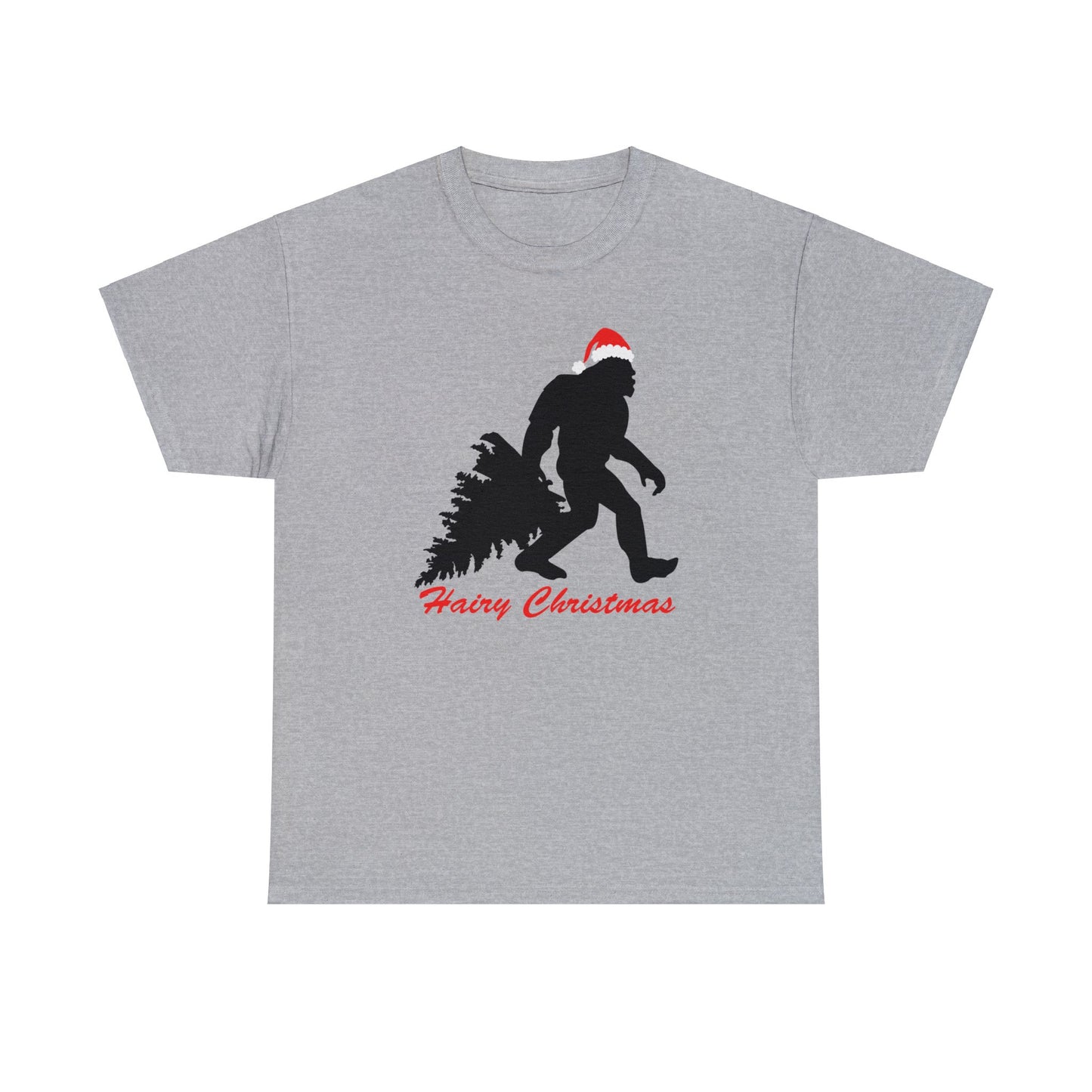 Sasquatch Big Foot Hairy Christmas Short Sleeve Tee