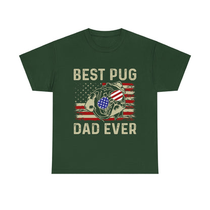 Best Pug Dad Ever Short Sleeve Tee