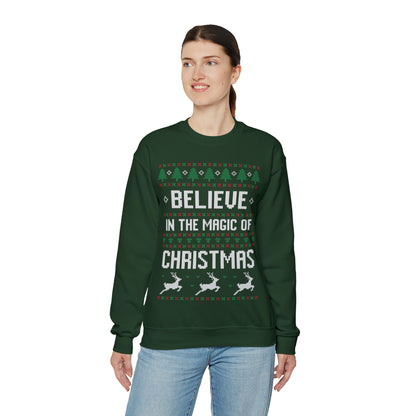 Believe in the Magic of Christmas Ugly Sweater Sweatshirt