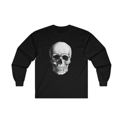 Large Skull Halloween Long Sleeve Tee