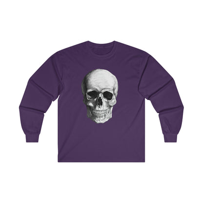 Large Skull Halloween Long Sleeve Tee