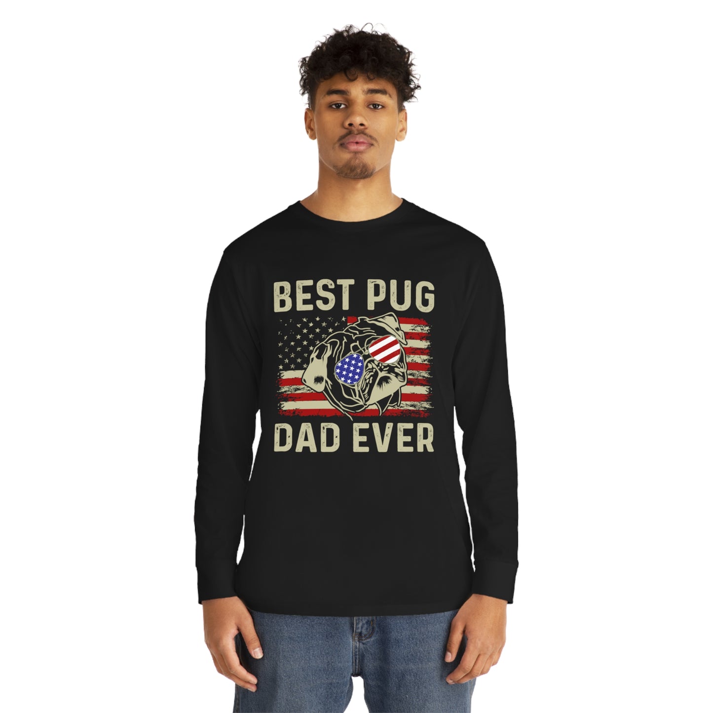 Best Pug Dad Ever Long Sleeve T-shirt