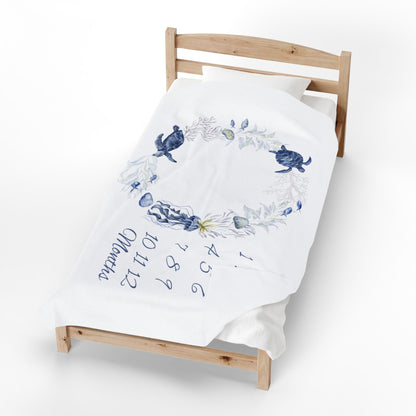 Sea Life Milestone Blanket