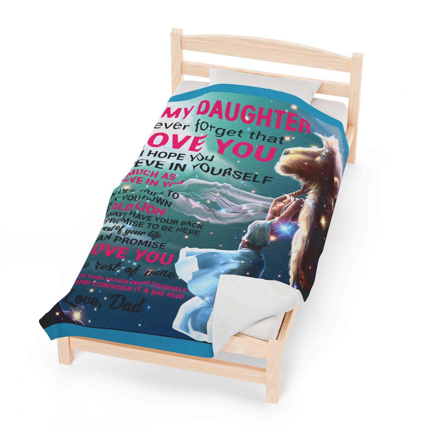 To My Daughter Never Forget Love Dad Blanket 2