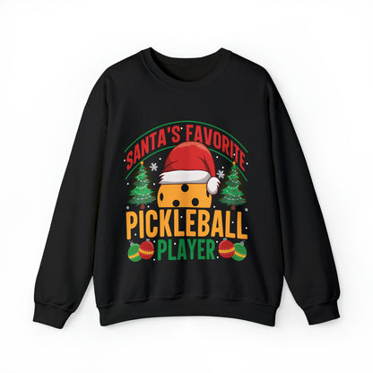 Santa's Favorite Pickleball Player Christmas Sweatshirt