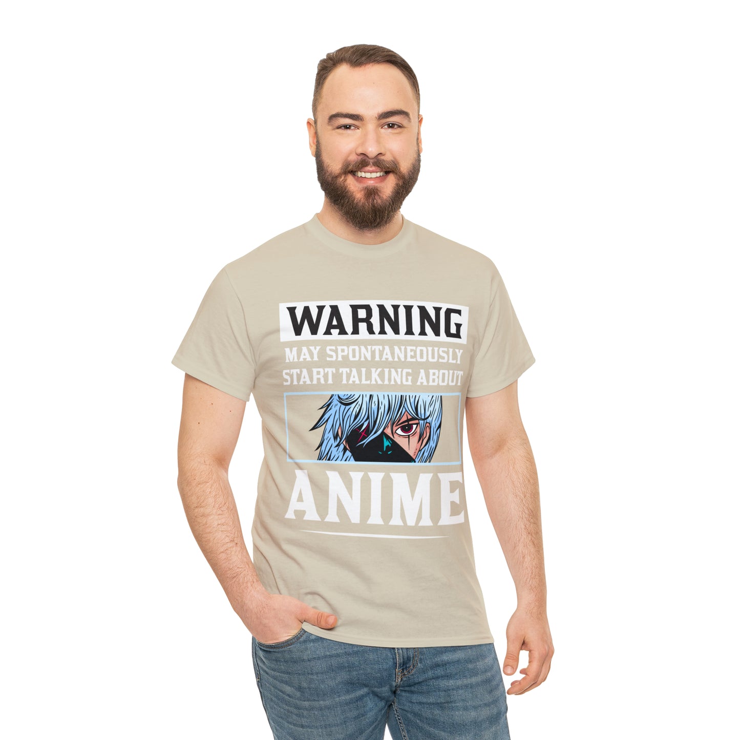 Warning May Spontaneously Start Talking About Anime Short Sleeve Tee