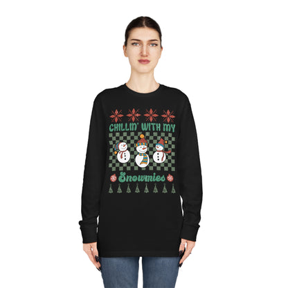 Chillin' With My Snowmies Ugly Sweater Long Sleeve Tee