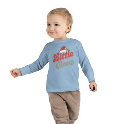 Little Brother/Sister Claus Family Christmas Toddler Long Sleeve Tee