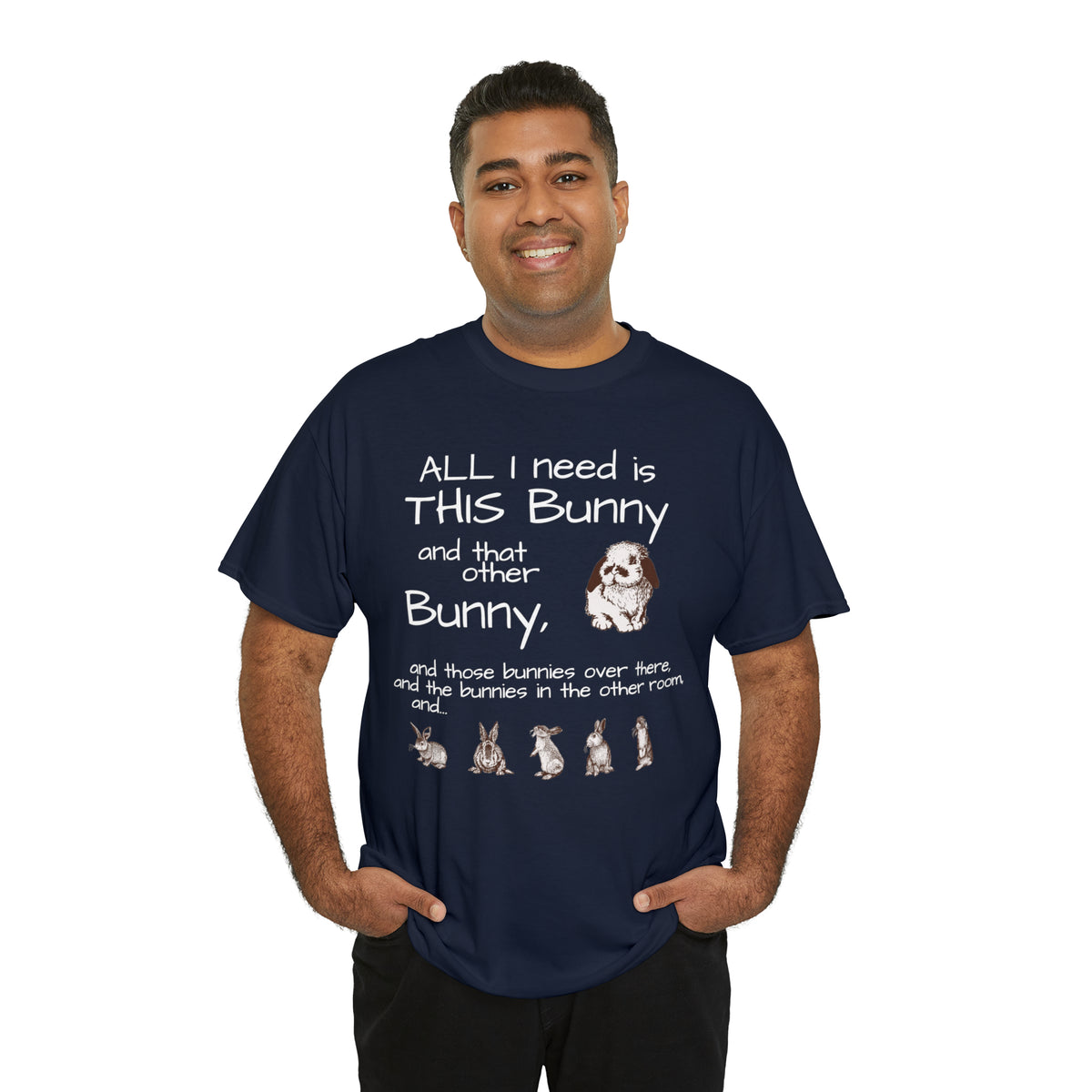 All The Bunnies Rabbit lover Unisex Heavy Cotton Tee
