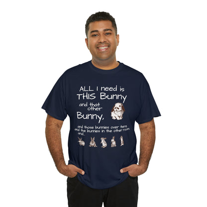 All The Bunnies Rabbit lover Unisex Heavy Cotton Tee