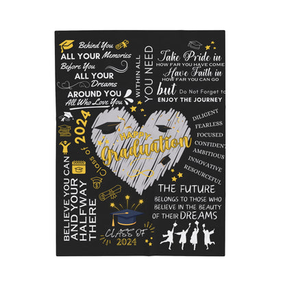 2024 Graduation Blanket Senior High School College Graduate