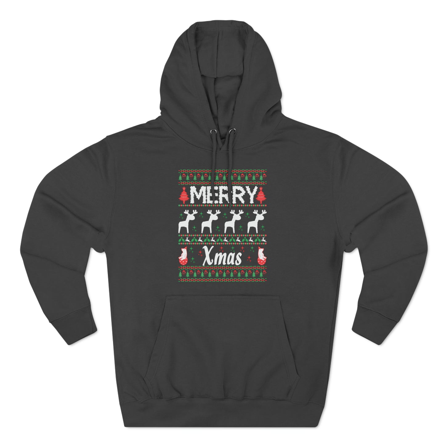 Merry Xmas Raindeers Christmas Ugly Sweater Pullover Hoodie