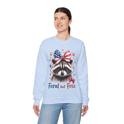 Feral But Free Raccoon Sweatshirt