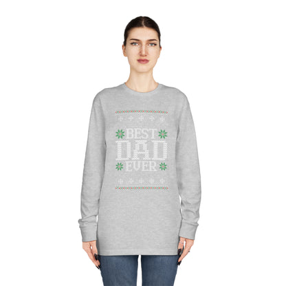 Best Dad Ever Christmas Ugly Sweater Long Sleeve T-shirt