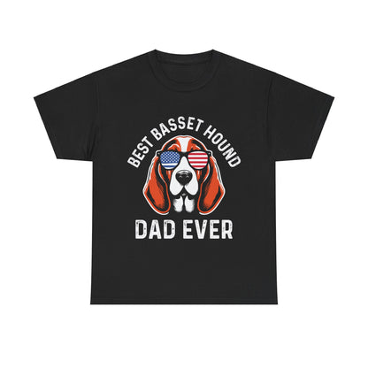 Best Basset Hound Dad Ever Short Sleeve Tee