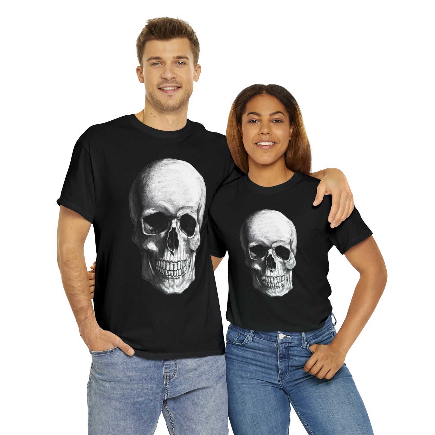 Large Skull Halloween Short Sleeve Tee