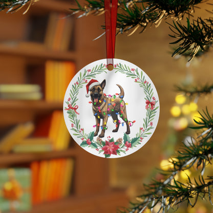 Belgian Malinois Dog in Lights Ornament