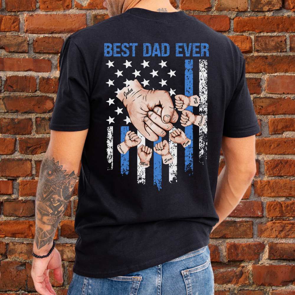 Custom Flag Fist Bump T-Shirt