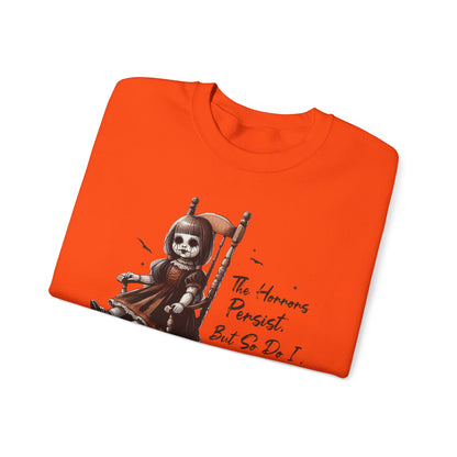 Horrors Persist But So Do I Annabelle Doll Sweatshirt