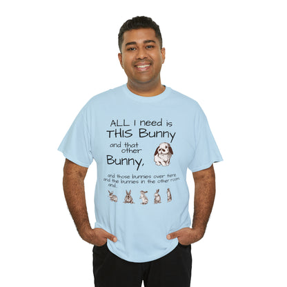 All The Bunnies Rabbit lover Unisex Heavy Cotton Tee