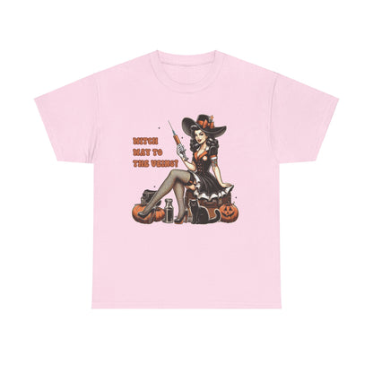 Phlebotomist Halloween Shirt Witch Way To The Veins T-Shirt