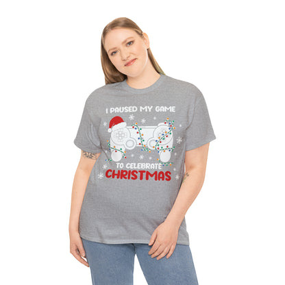 I Paused My Game To Celebrate Christmas Short Sleeve Tee