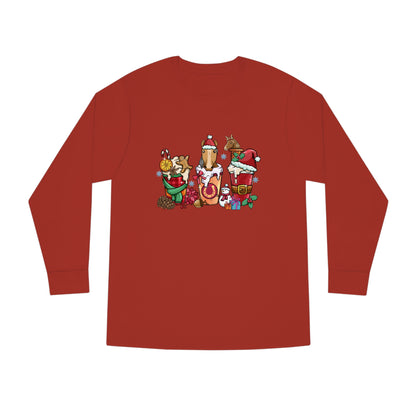 Horse Christmas Latte Long Sleeve Tee