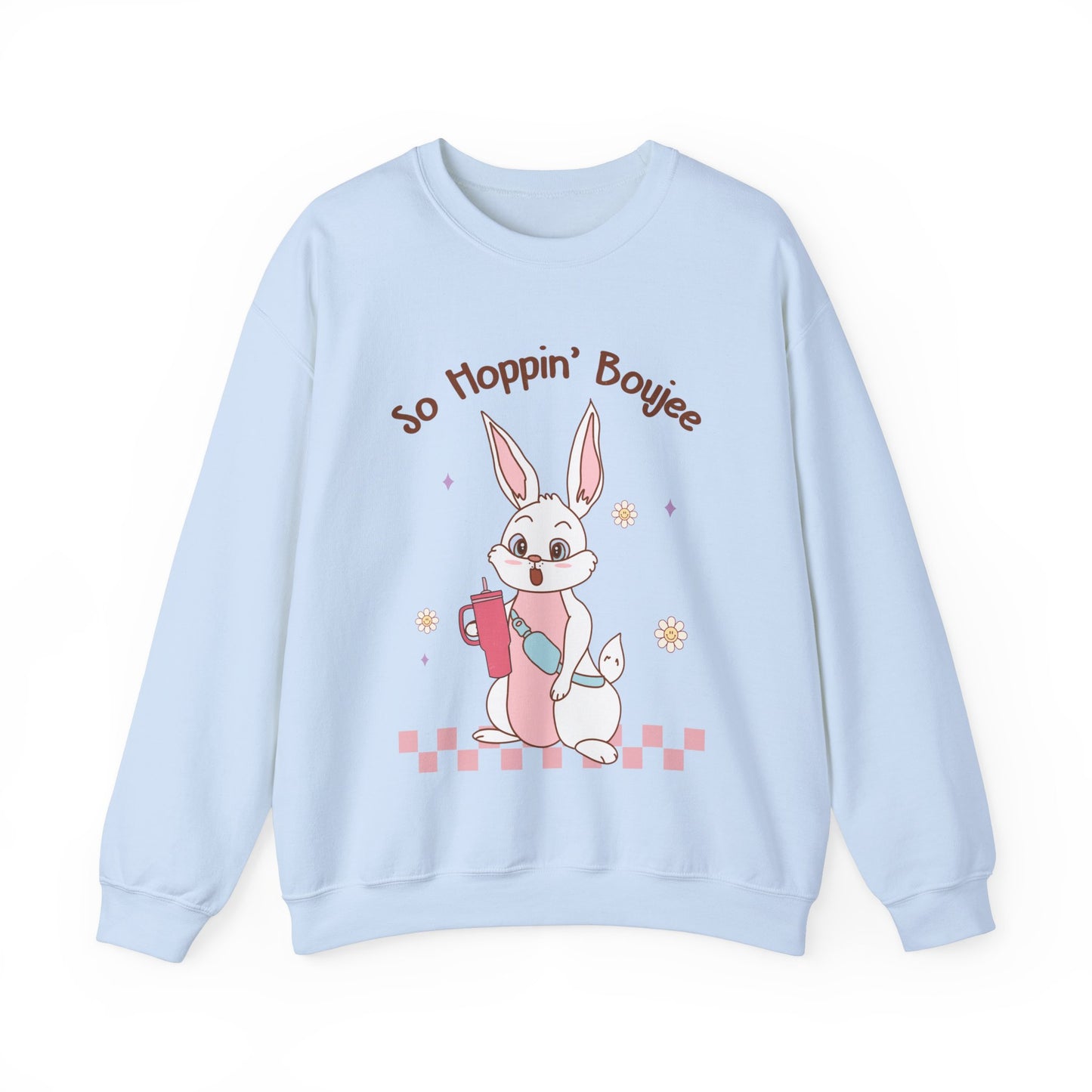 So Hoppin' Boujie Rabbit Easter Pocket Sweatshirt