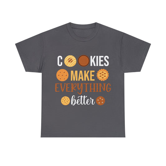 Cookies Make Everything Better Christmas Short Sleeve Tee