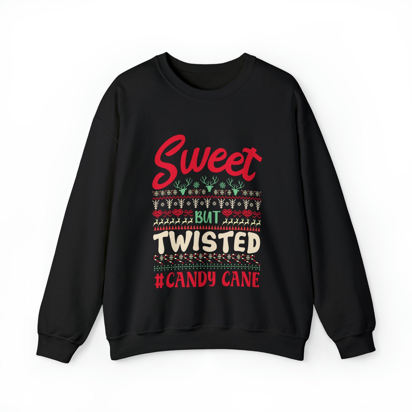 Sweet But Twisted #Candy Cane Christmas Ugly Sweater Sweatshirt