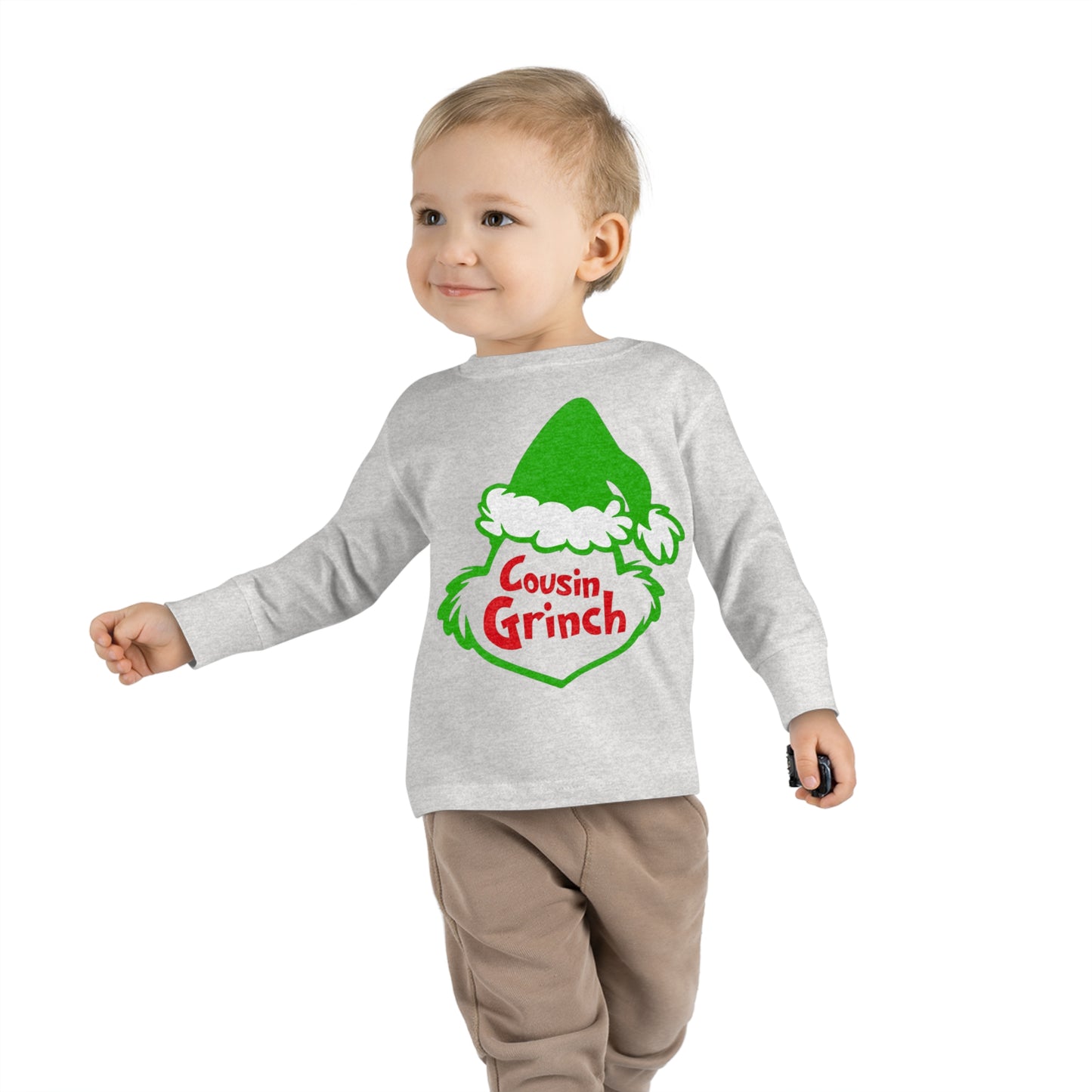 Cousin Grinch Christmas Toddler Long Sleeve Tee