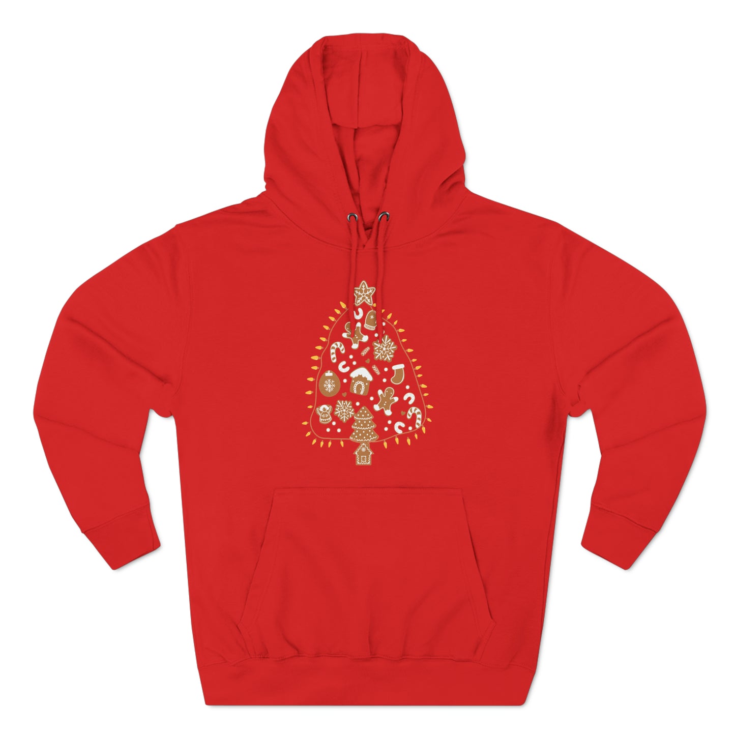 Gingerbread Cookie Christmas Tree Christmas Pullover Hoodie