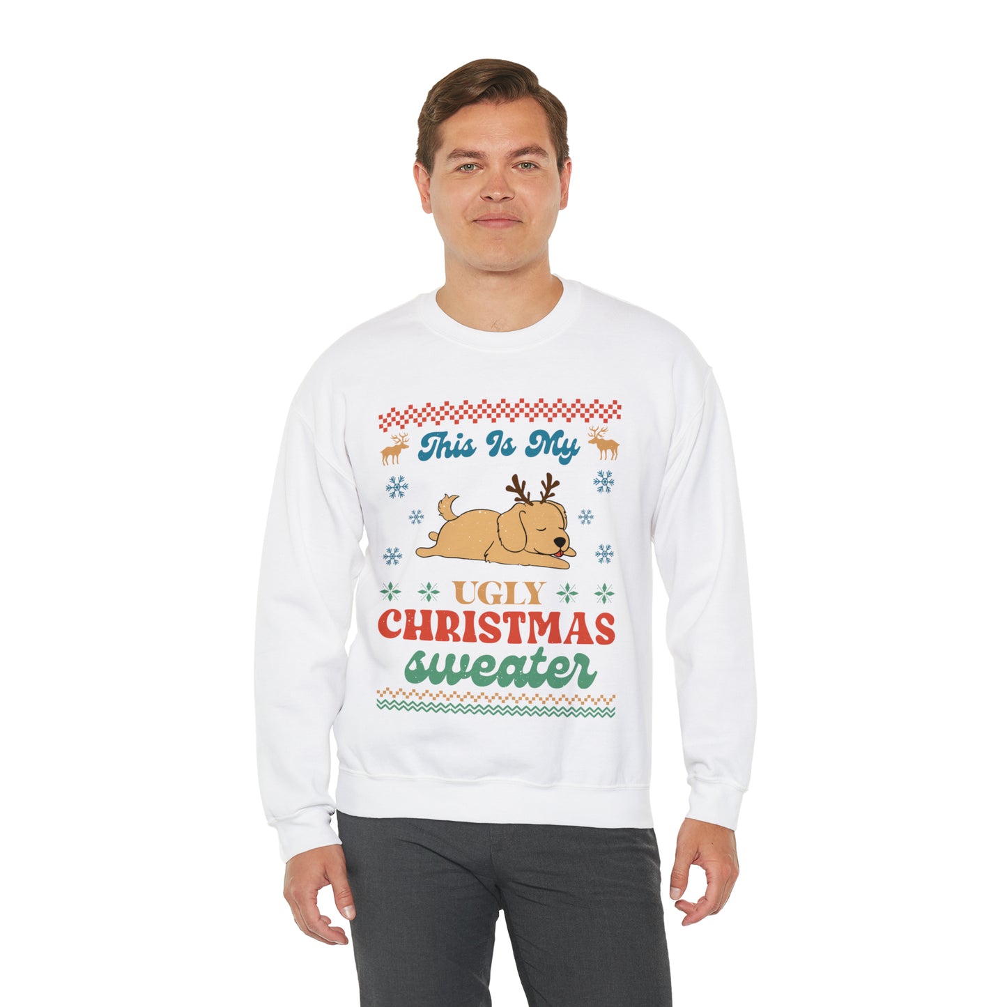 Golden Retriever This is My Ugly Christmas  Sweater Sweatshirt