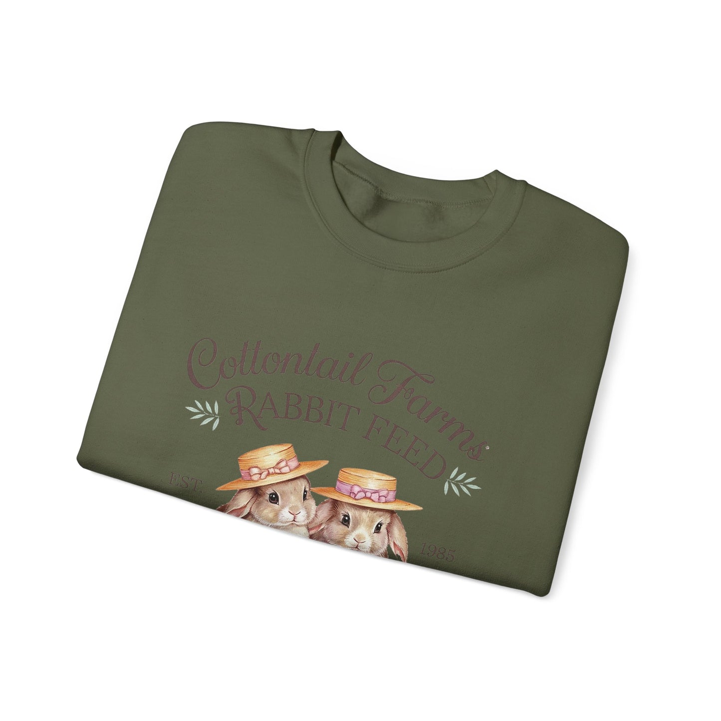 Easter Cottontail Farms Rabbit Feed Sweatshirt