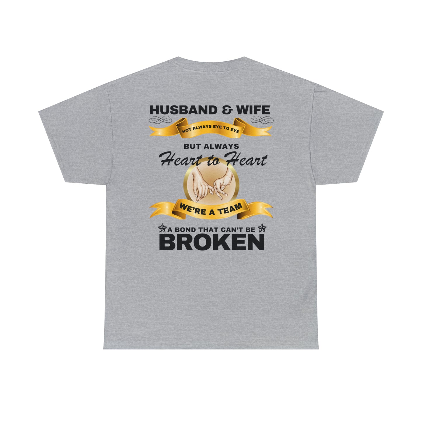 Husband & Wife Not Always Eye to Eye But Always Heart to Heart Short Sleeve Tee