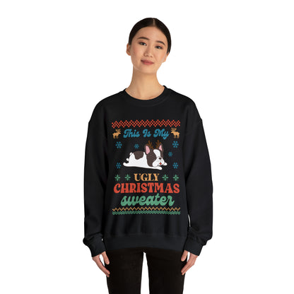 French Bulldog Frenchie This is My Ugly Christmas Sweater Sweatshirt