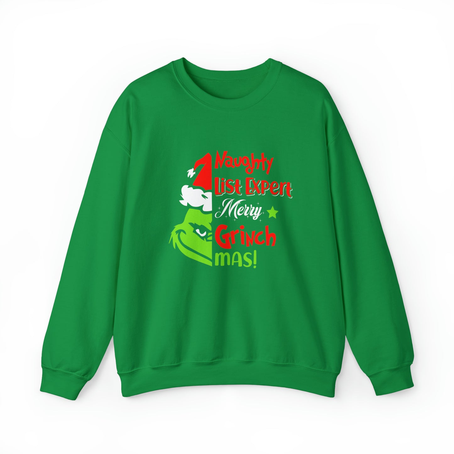 Naughty List Expert Grinch Christmas Sweatshirt